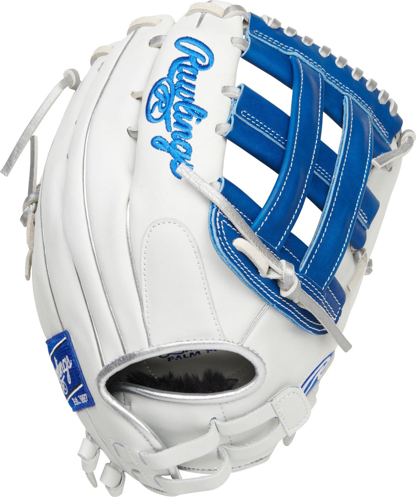 White and Royal Liberty Advanced 12.75 inch Softball Glove