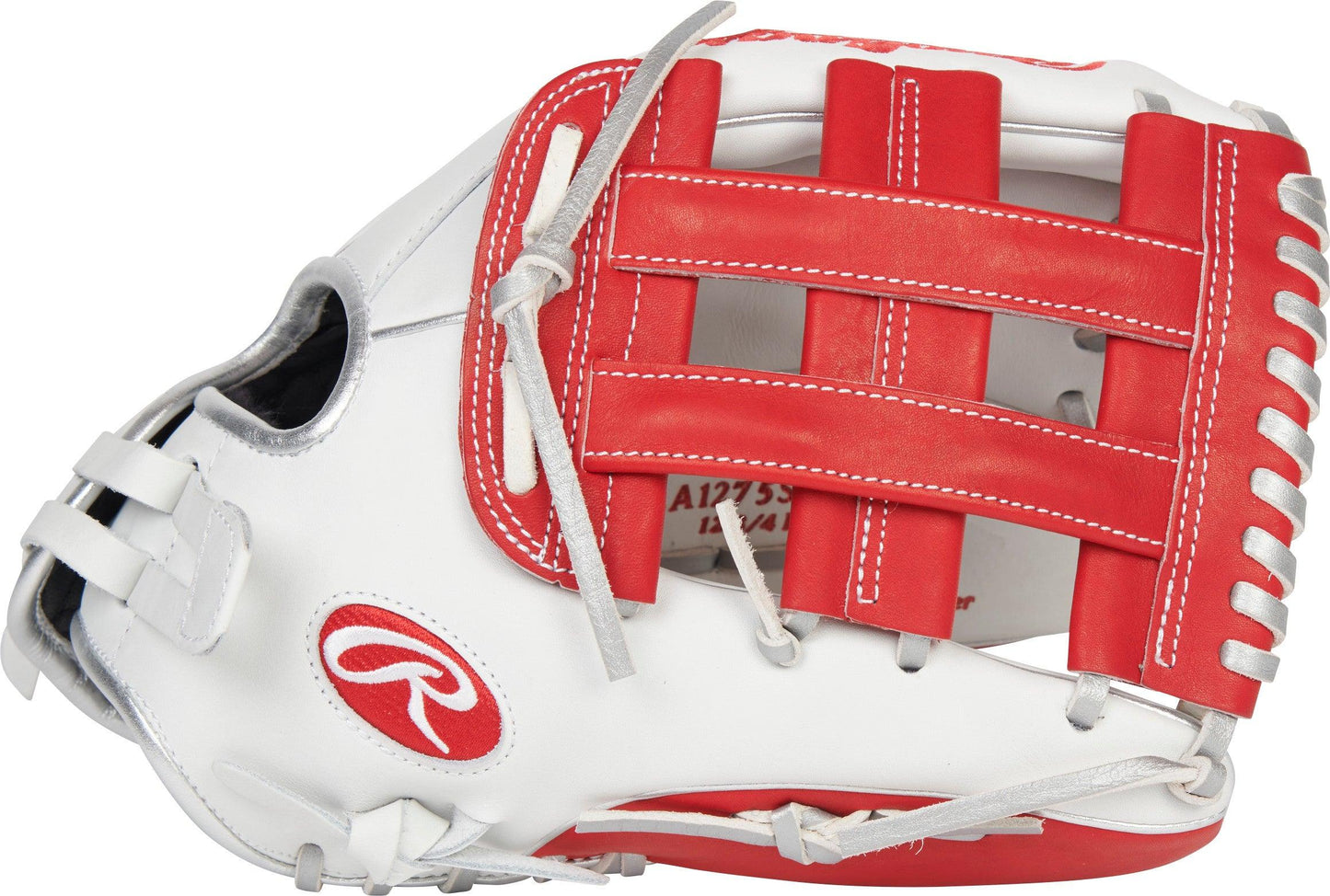 White and Red/Scarlett Liberty Advanced 12.75 inch Softball Glove