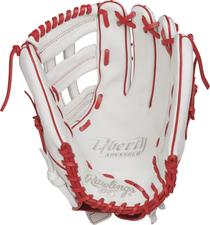 Inside View of Rawlings 13" Fastpitch Softball Glove: RLA130-6W Right Hand Throw