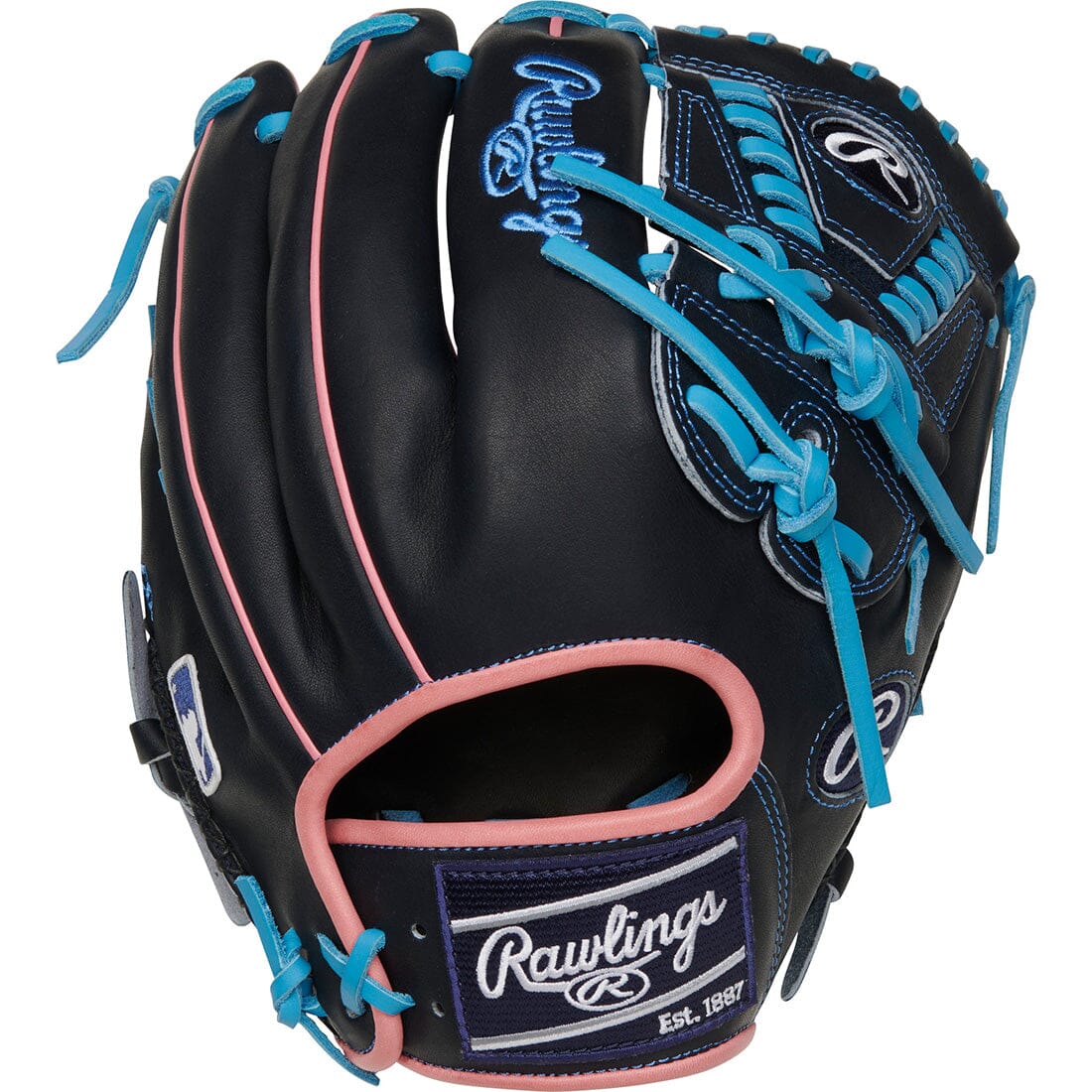 Rawlings Custom Heart of the Hide Baby Blue/Pink 11.75 in