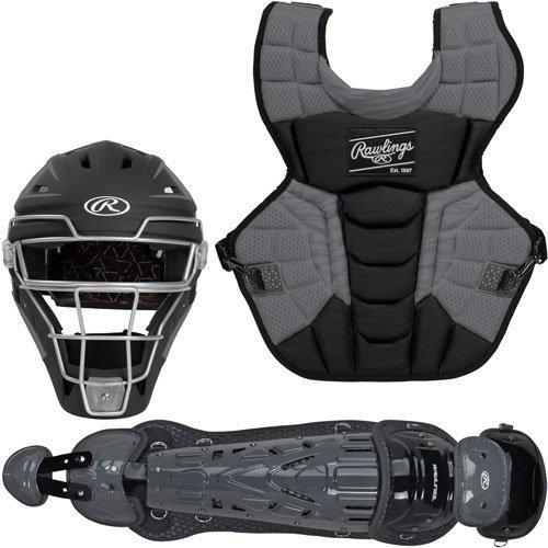 Rawlings Youth Black/Graphite VELO 2.0 Catcher's Gear Box Set: CSV2Y-B/GPH