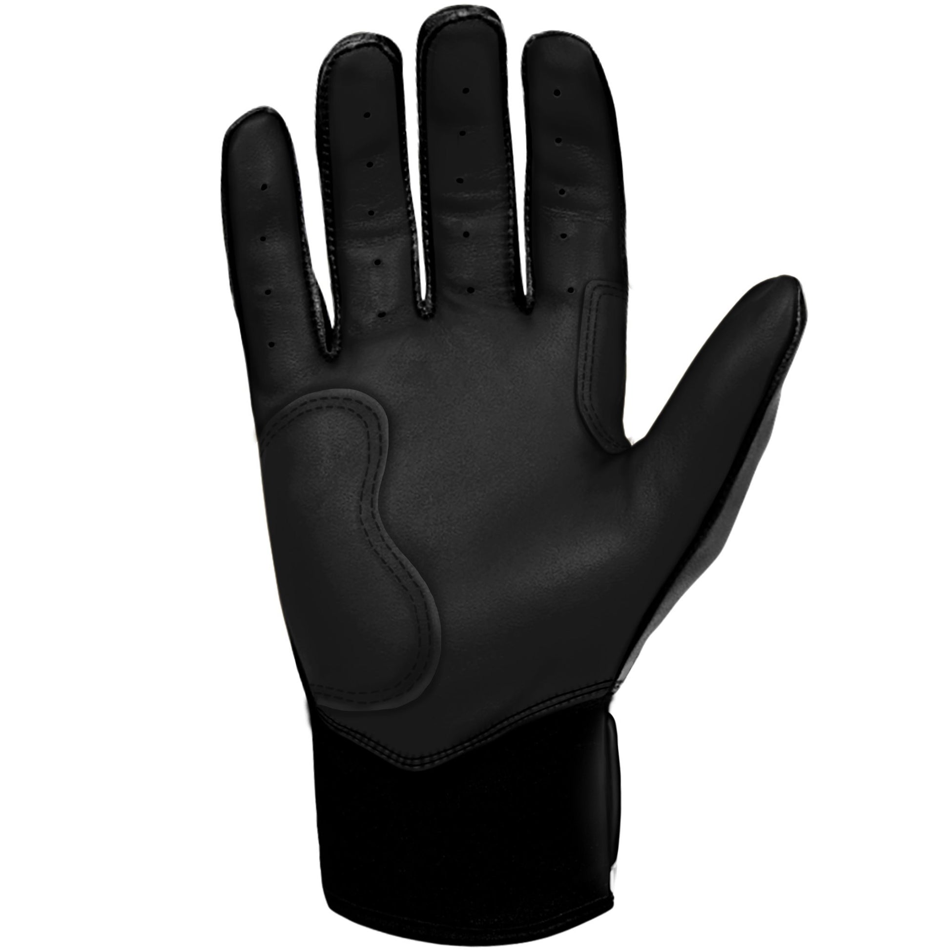 Bruce Bolt PREMIUM PRO BRINSON Series Short Cuff Batting Gloves: Black