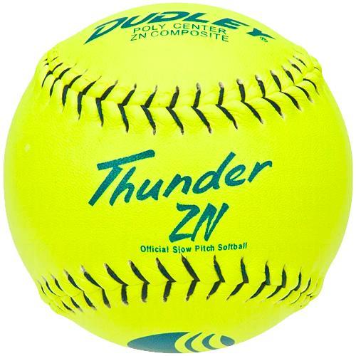 Dudley Thunder ZN 11" Classic W USSSA Slowpitch Softballs (DOZEN): 4U553