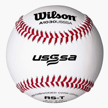 Shop the Wilson A1030B USSSA League Baseballs: One Case (10 Dozen) at headbangersports.com