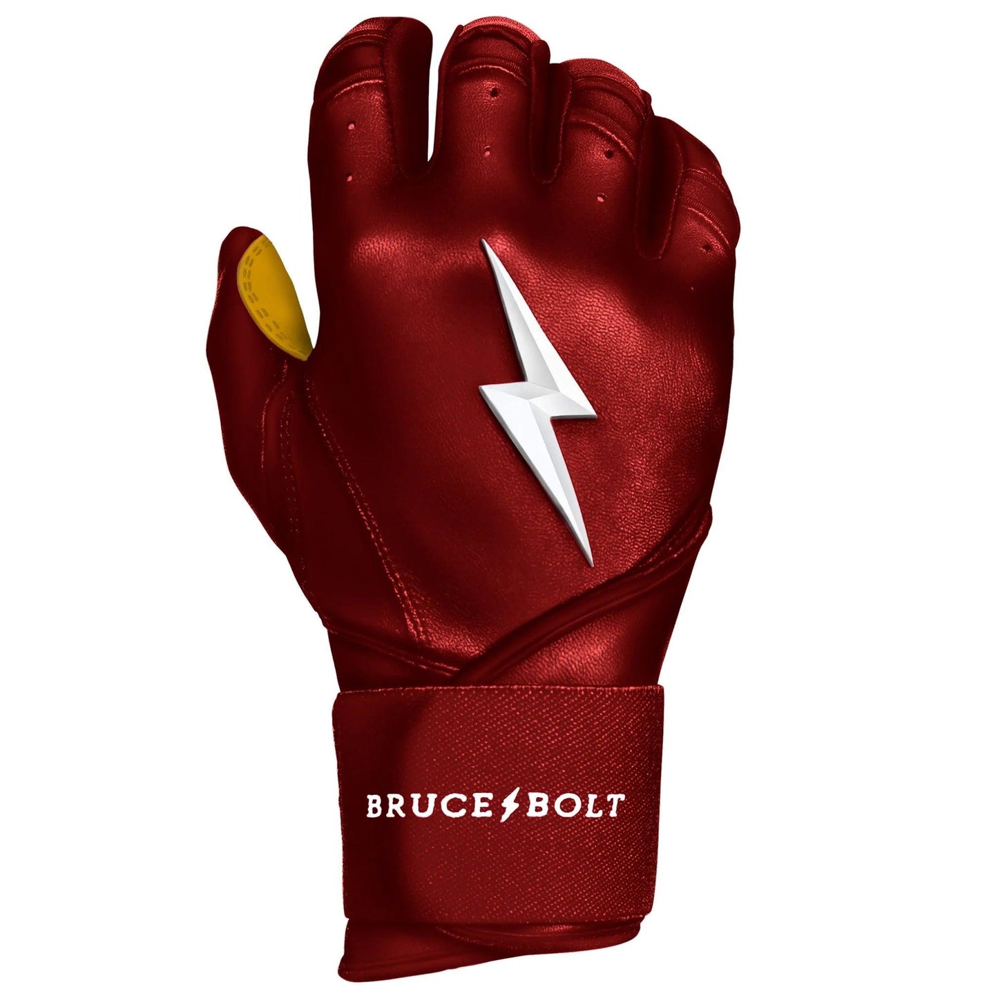 Shop Bruce Bolt PREMIUM PRO Long Cuff Batting Gloves: Maroon