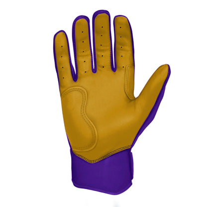 Shop Bruce Bolt PREMIUM PRO Short Cuff Batting Gloves: Purple