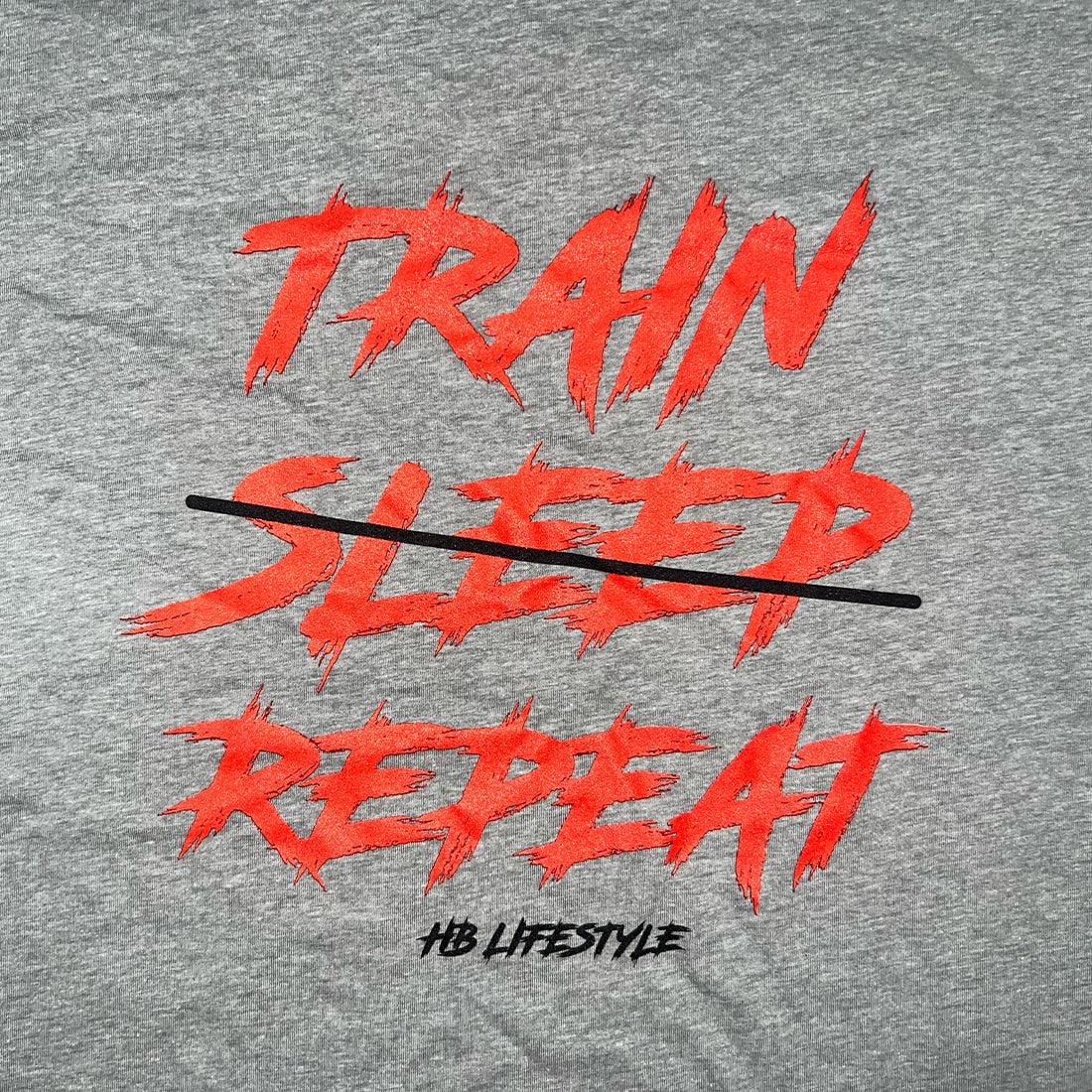 Shop HB Lifestyle Active Wear Men's T-Shirt -Train Sleep Repeat